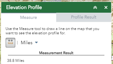 Elevation Profile measurement result