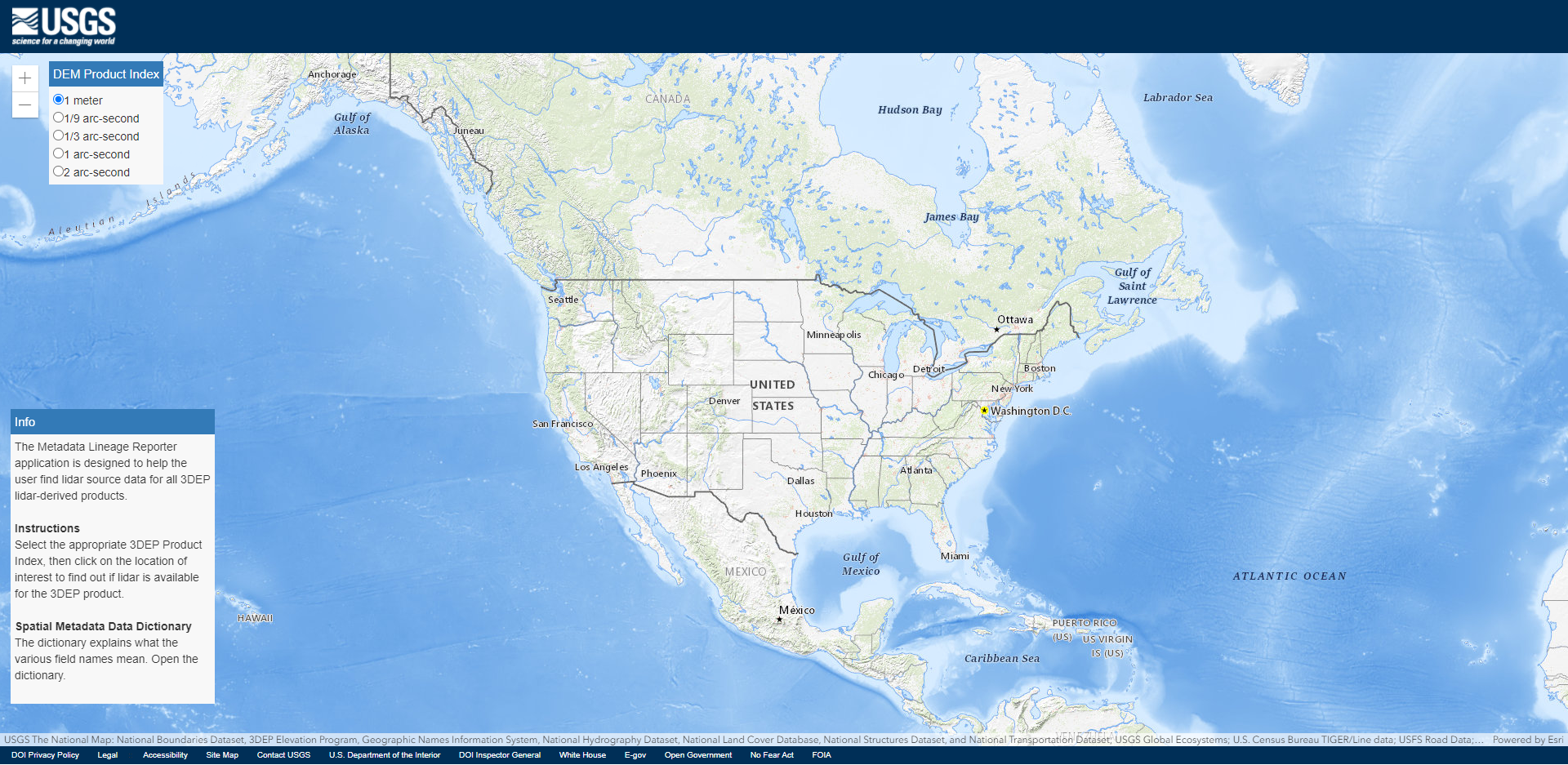 The National Map Advanced Viewer Apps